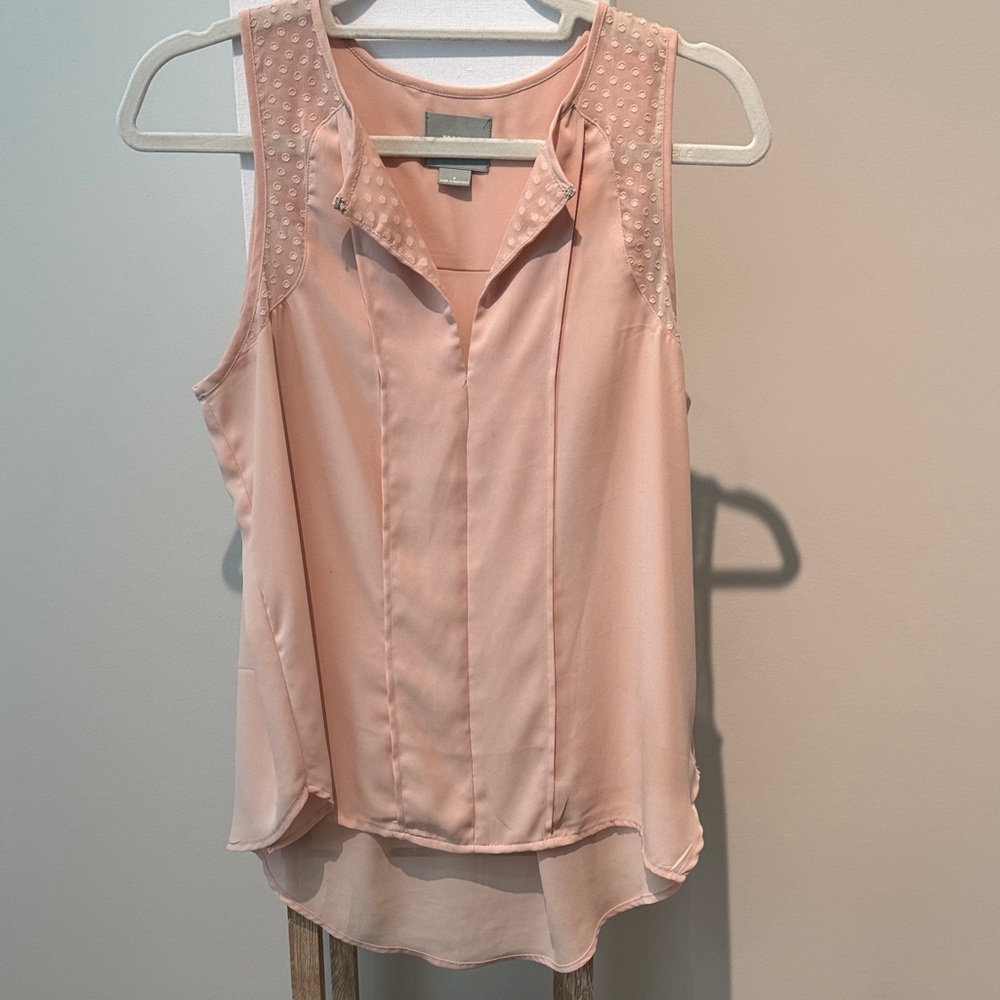 Maeve Blush Pink Sleeveless Blouse